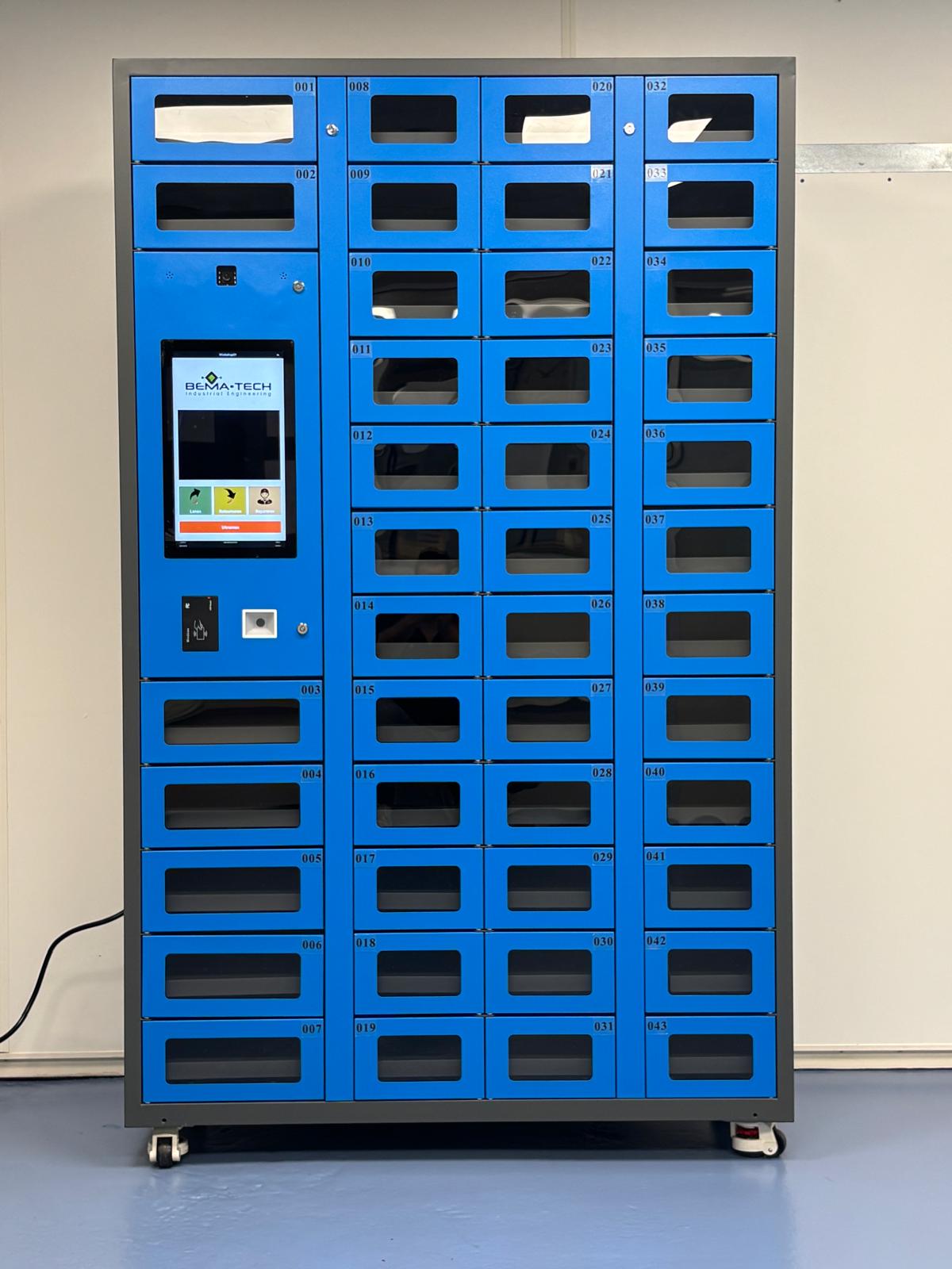 Bedieningsscherm smart tool locker
